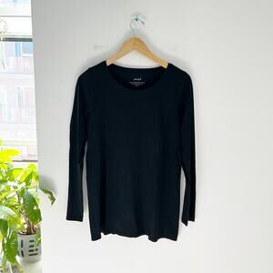 J. Jill PureJill Black Long Sleeve Top Size Small